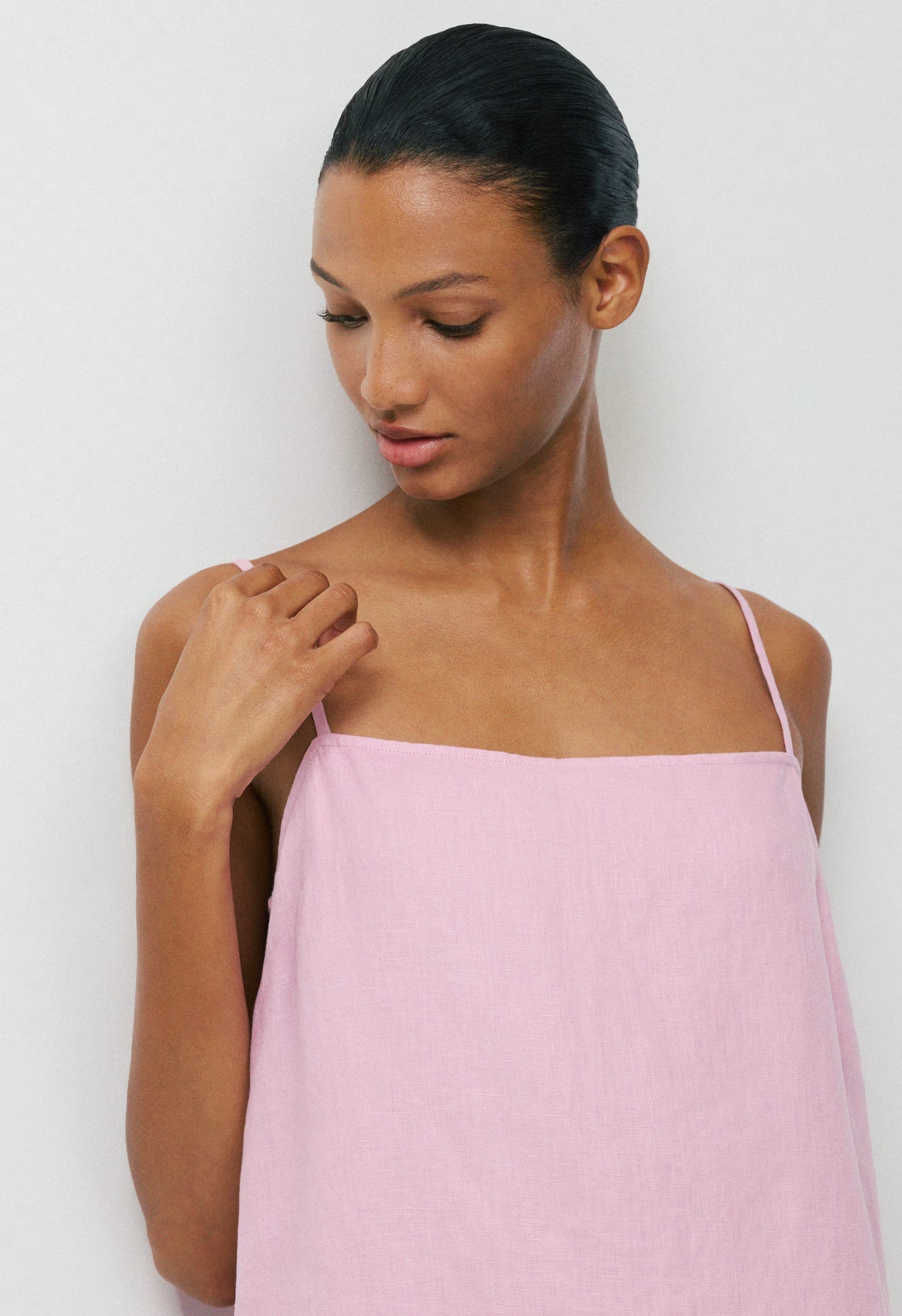 Arcos Linen Dress - SWEET PEA PURPLE