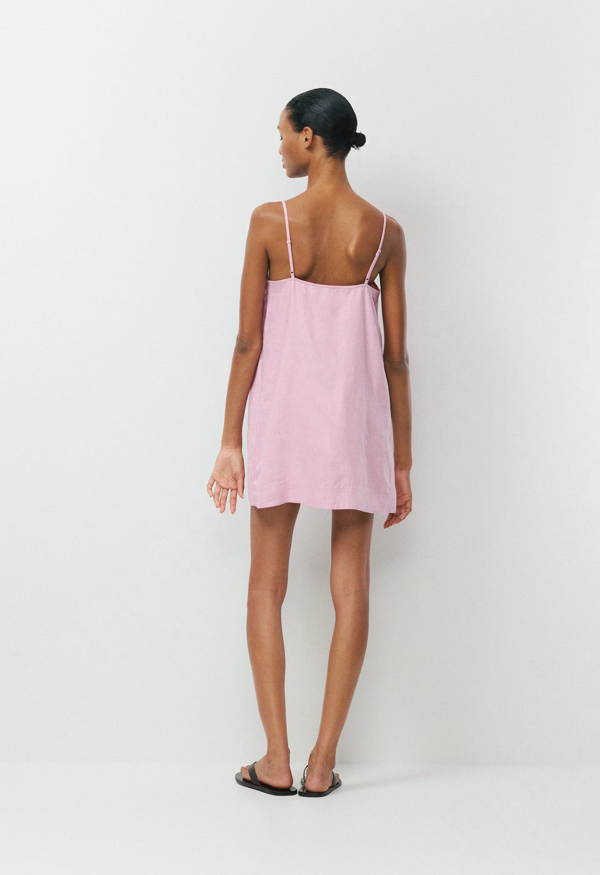 Arcos Linen Dress - SWEET PEA PURPLE