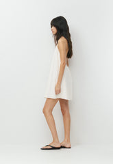 Bora Linen Halter Dress - OAK