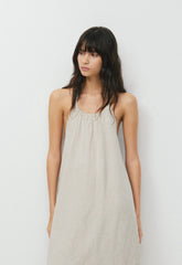 Sunpost Linen Halter Dress - UNDYED ECRU