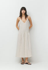 Casbah Linen Dress - UNDYED ECRU