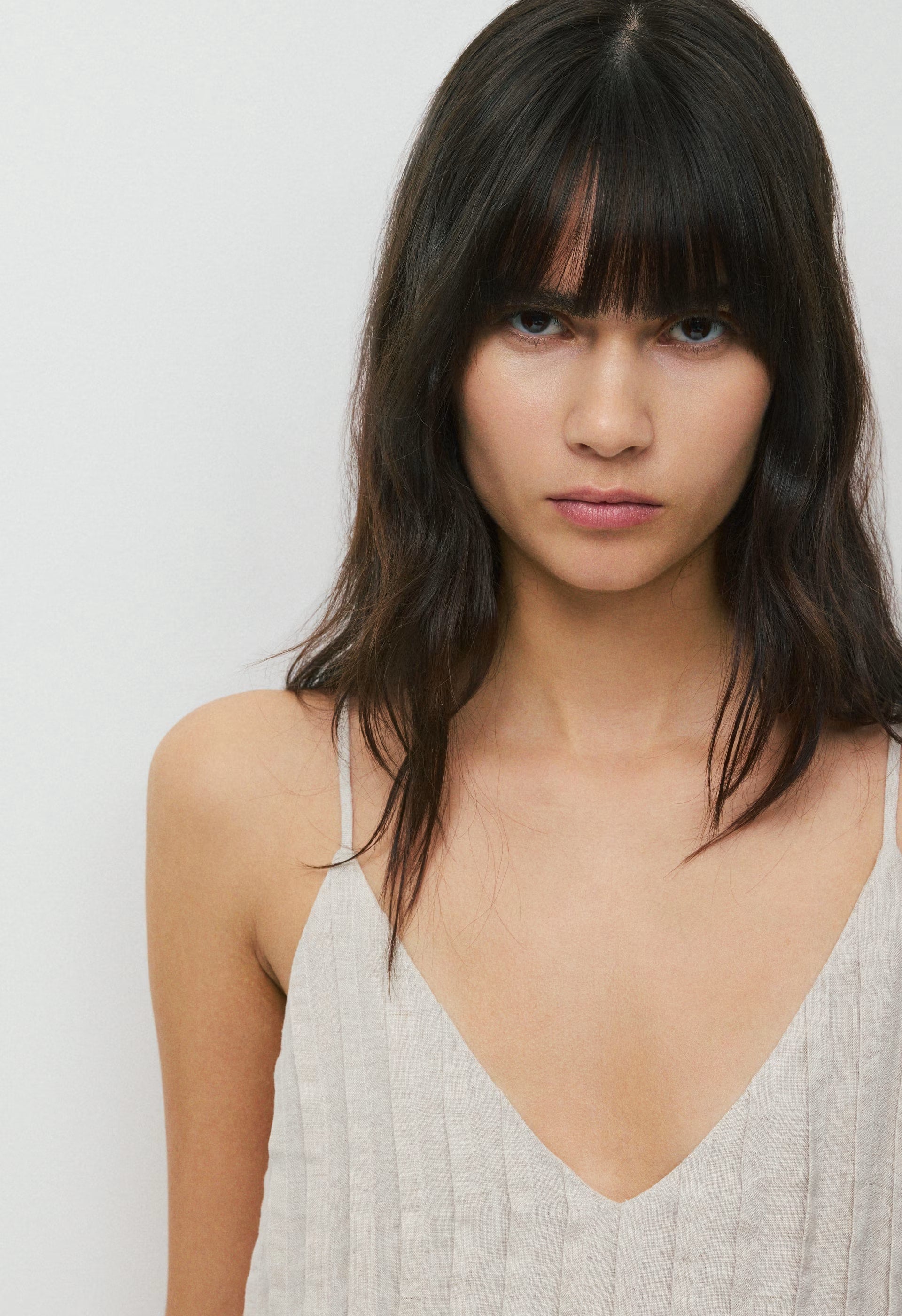 Casbah Linen Dress - UNDYED ECRU