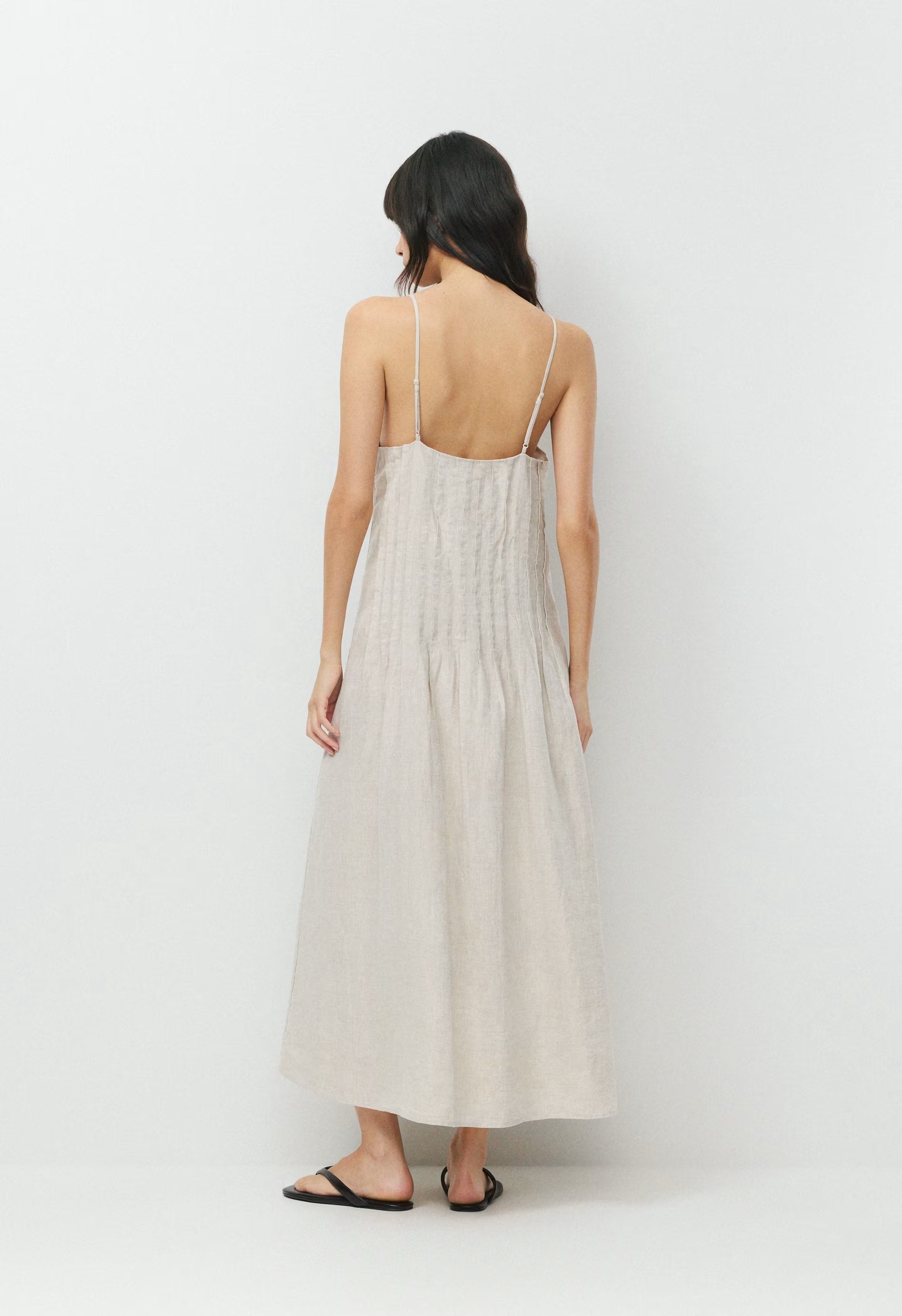 Casbah Linen Dress - UNDYED ECRU