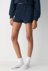 Cozy Sweatfleece Perfect Hi-Rise Mini Short - ADMIRAL