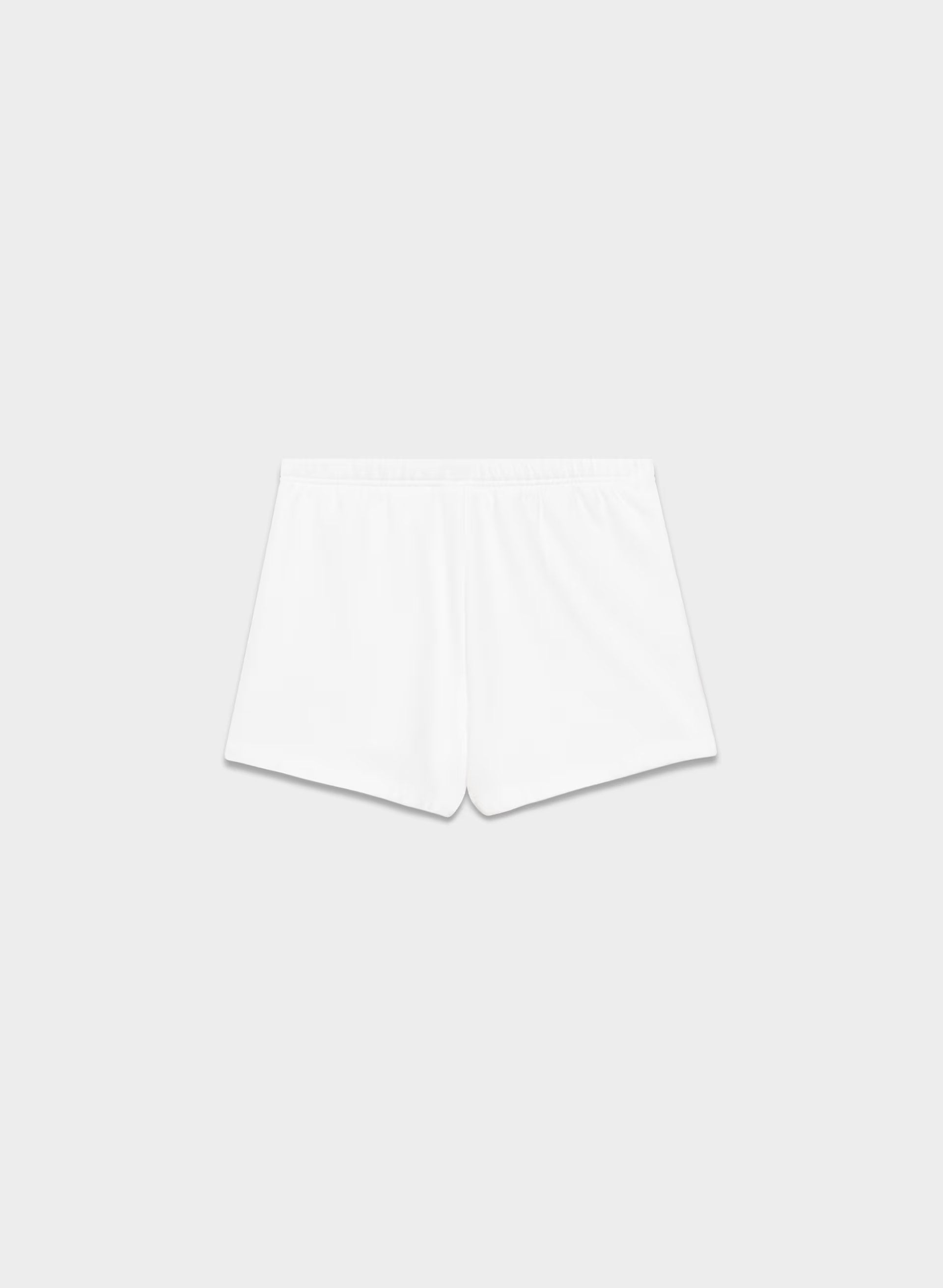 Cozy Sweatfleece Perfect Hi-Rise Mini Short - WHITE