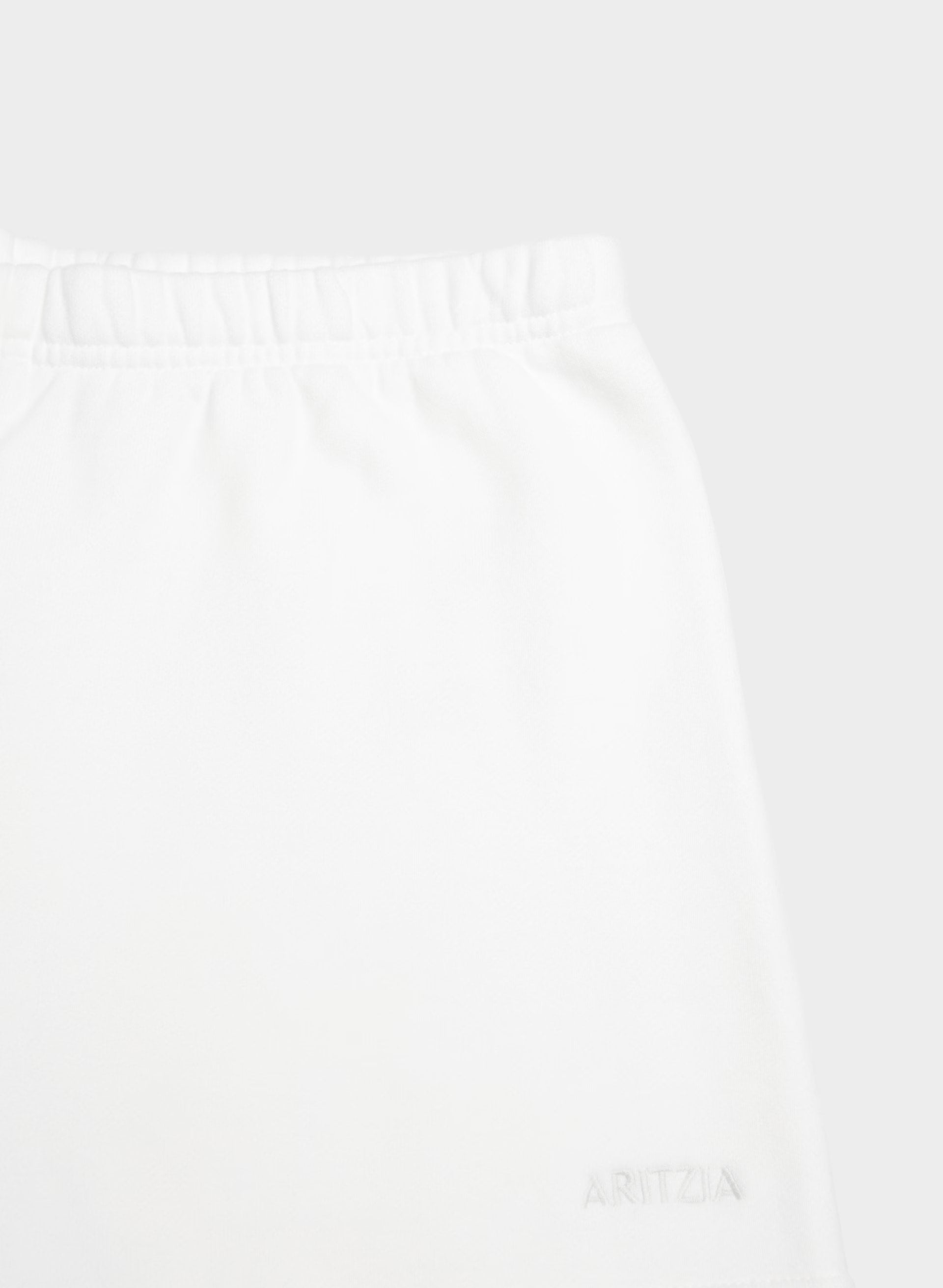 Cozy Sweatfleece Perfect Hi-Rise Mini Short - WHITE