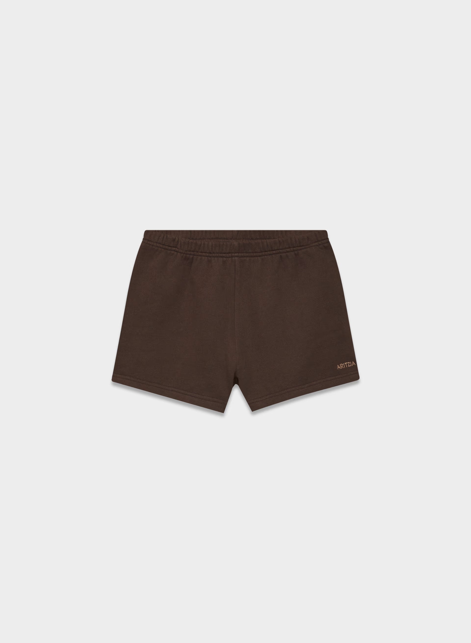 Cozy Sweatfleece Perfect Hi-Rise Mini Short - RICH MOCHA BROWN
