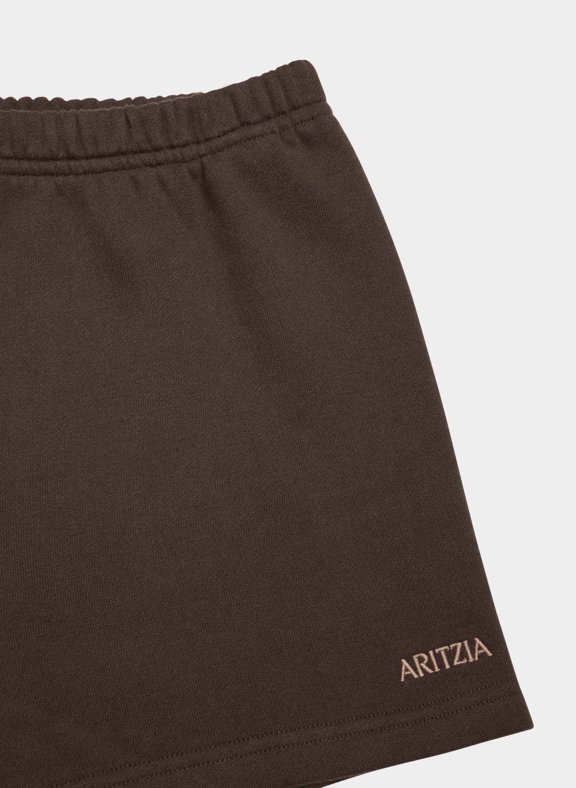 Cozy Sweatfleece Perfect Hi-Rise Mini Short - RICH MOCHA BROWN