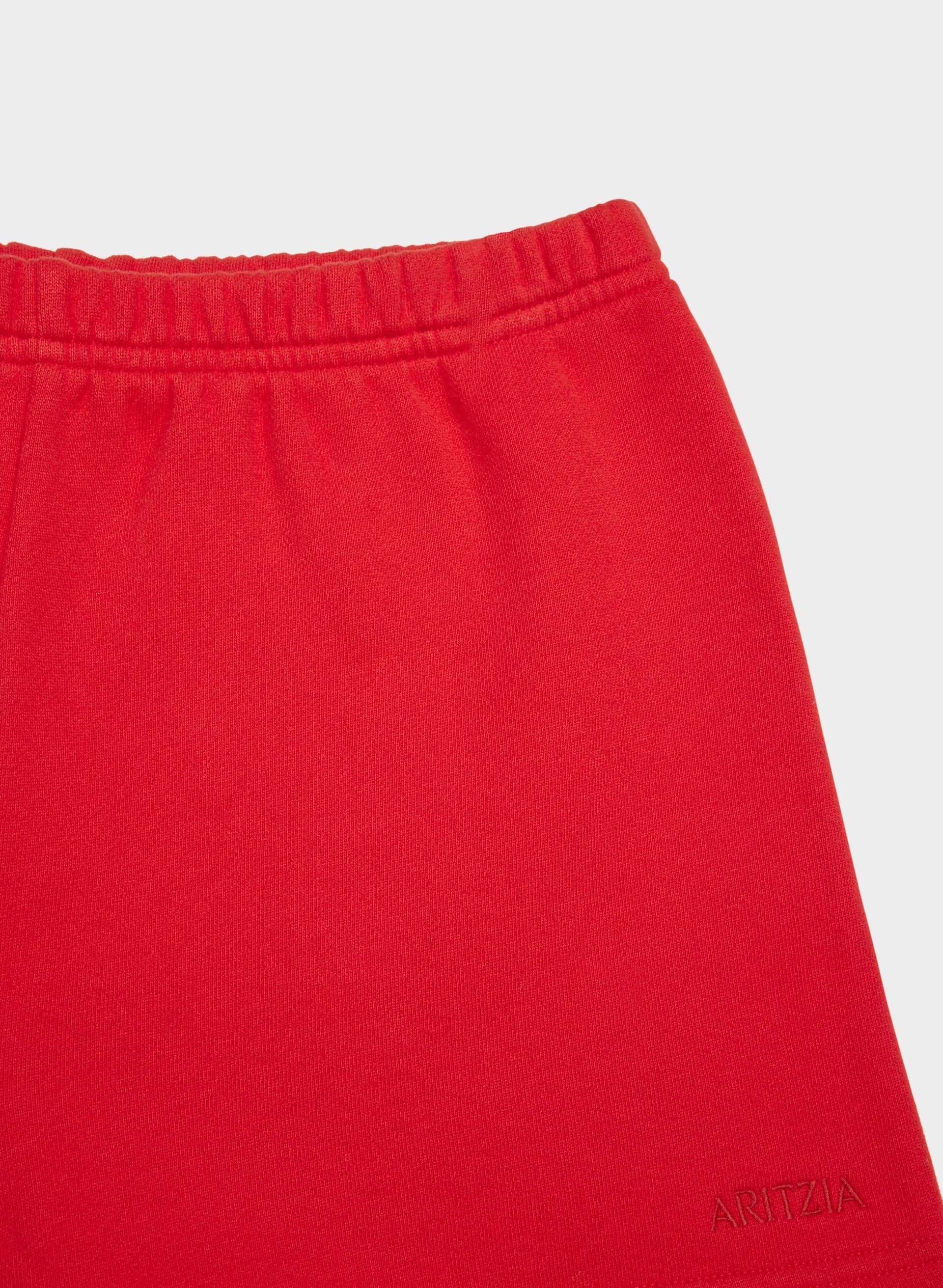 Cozy Sweatfleece Perfect Hi-Rise Mini Short - FLASHING RED