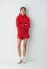 Cozy Sweatfleece Perfect Hi-Rise Mini Short - FLASHING RED