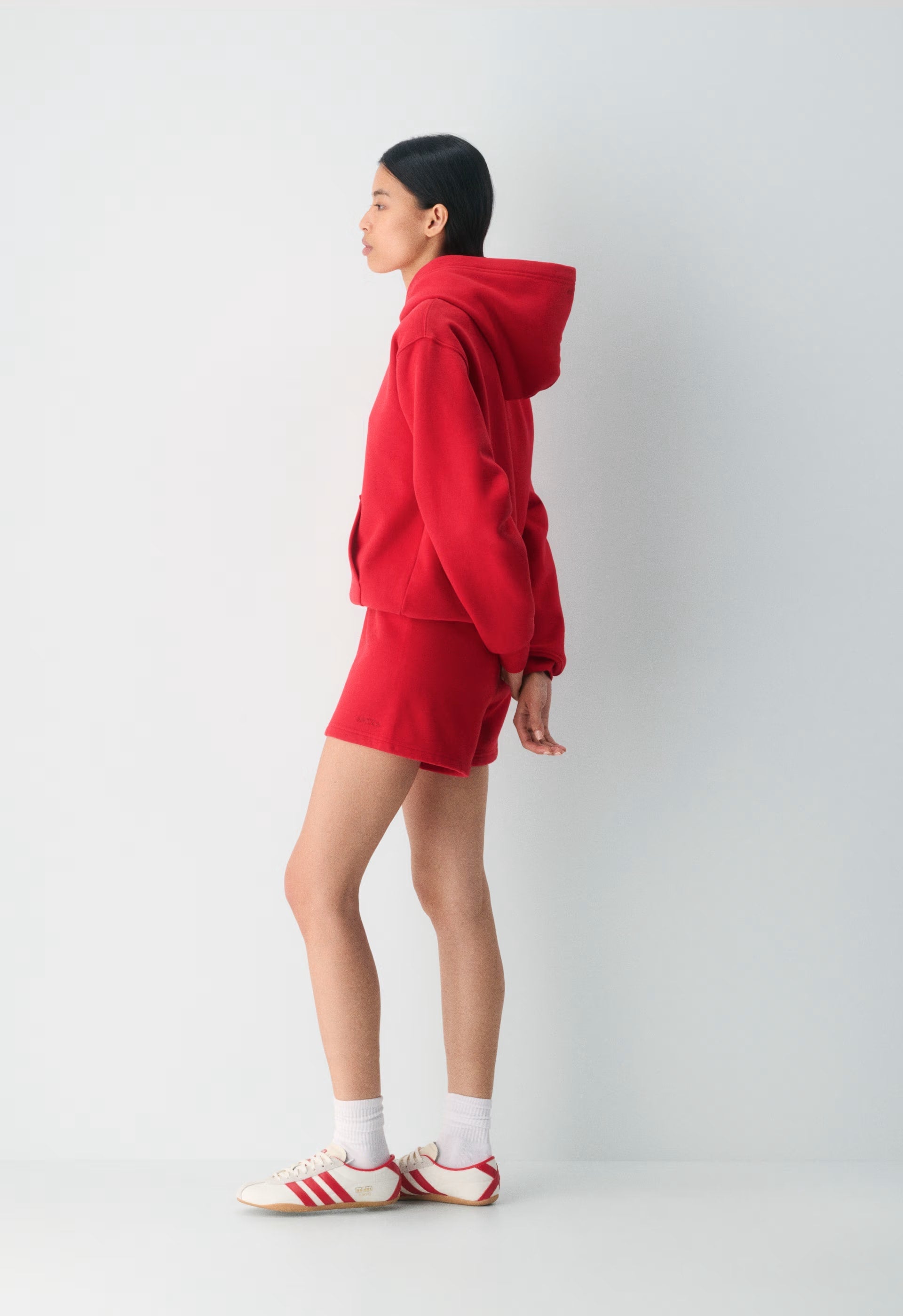 Cozy Sweatfleece Perfect Hi-Rise Mini Short - FLASHING RED