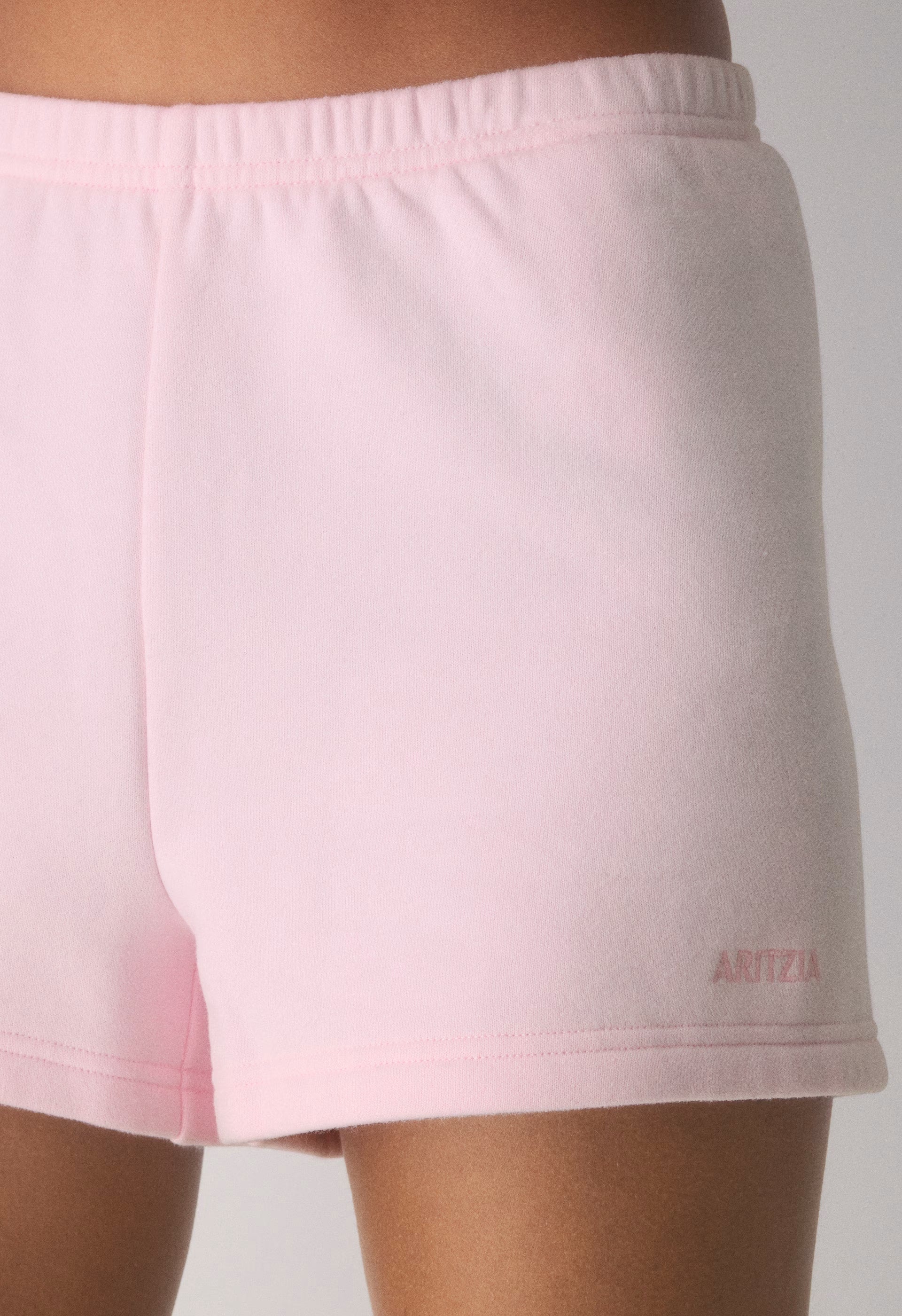 Cozy Sweatfleece Perfect Hi-Rise Mini Short - VILLA PINK