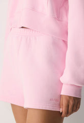 Cozy Sweatfleece Perfect Hi-Rise Mini Short - MILKSHAKE PINK