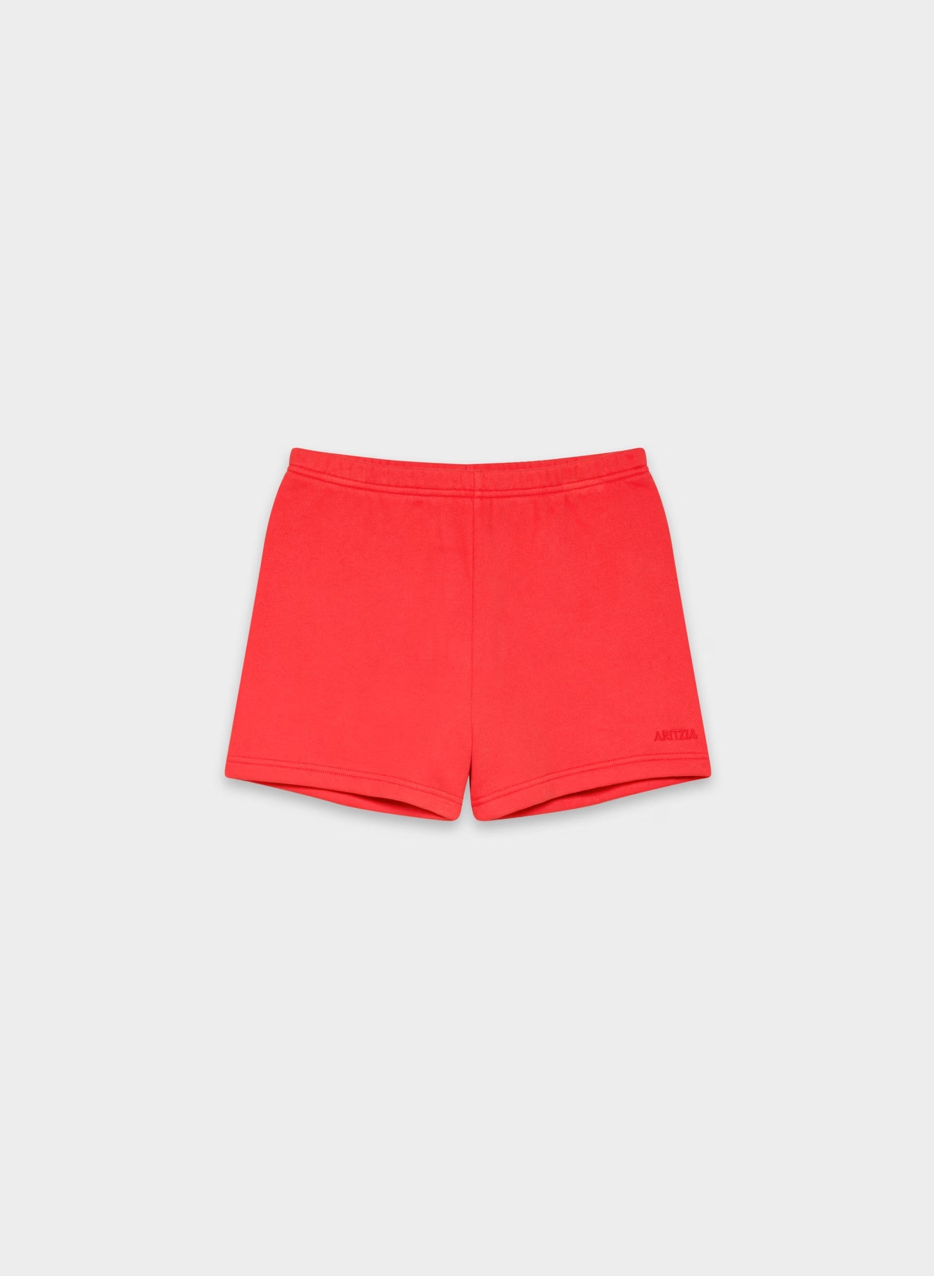 Cozy Sweatfleece Perfect Hi-Rise Mini Short - CHERRYBOMB RED