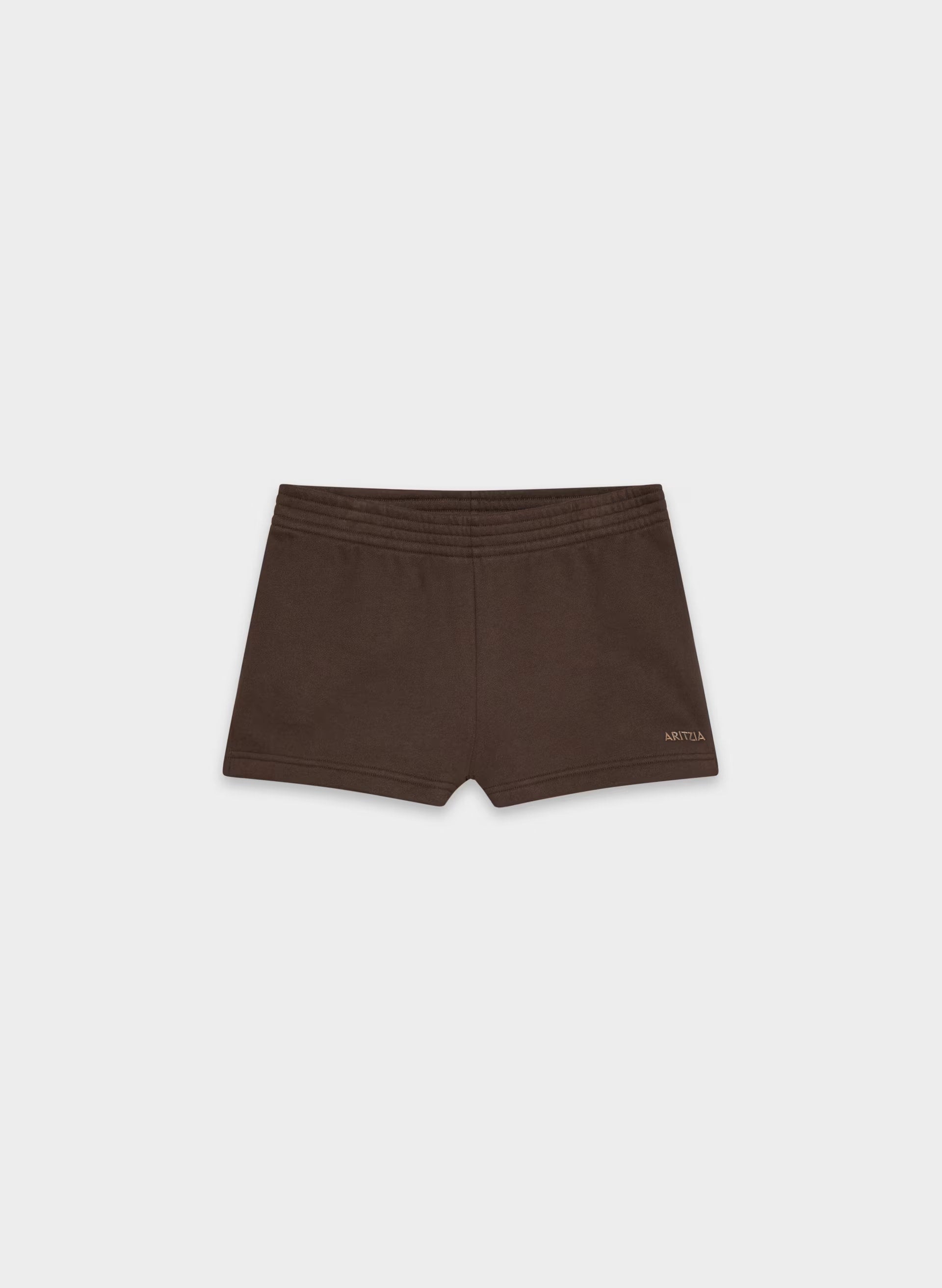 Cozy Sweatfleece Perfect Micro Short - RICH MOCHA BROWN