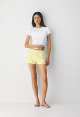 Cozy Sweatfleece Perfect Micro Short - LEMONADE