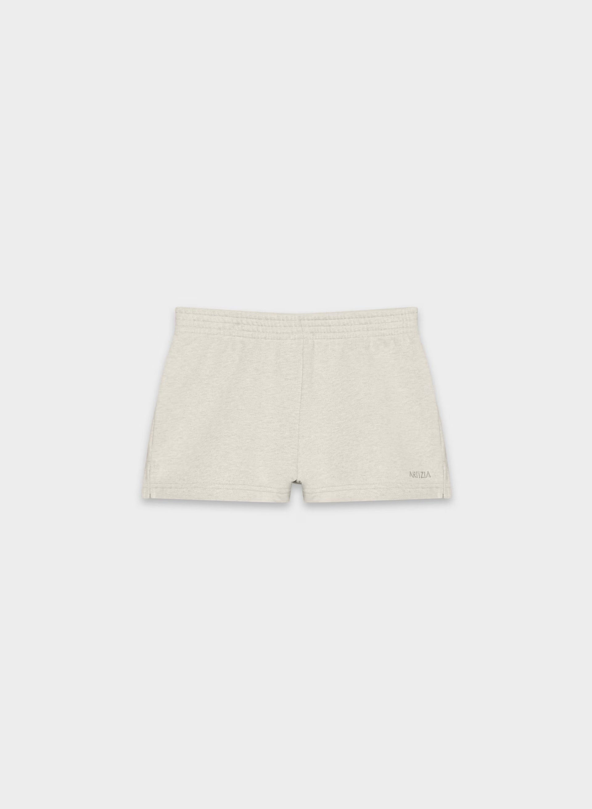 Cozy Sweatfleece Perfect Micro Short - HEATHER ECRU