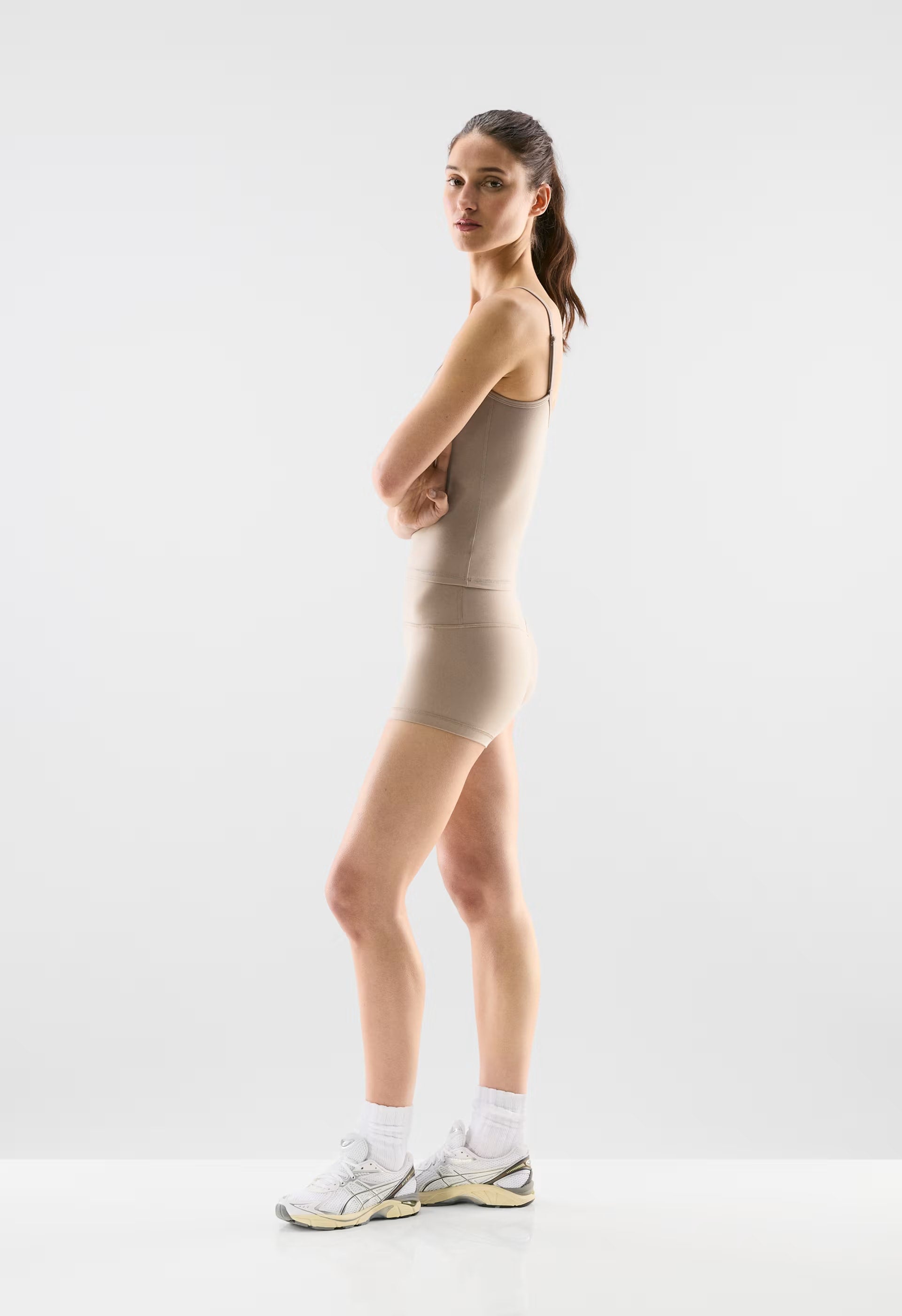 BUTTER Cheeky Hi-Rise 3 Short - NOMAD TAUPE