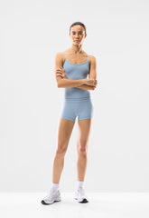 BUTTER Cheeky Hi-Rise 3 Short - RIPPLE BLUE