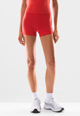 BUTTER Cheeky Hi-Rise 3 Short - CHERRYBOMB RED