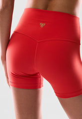 BUTTER Cheeky Hi-Rise 5 Short - CHERRYBOMB RED