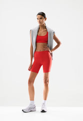 BUTTER Cheeky Hi-Rise 7 Short - CHERRYBOMB RED