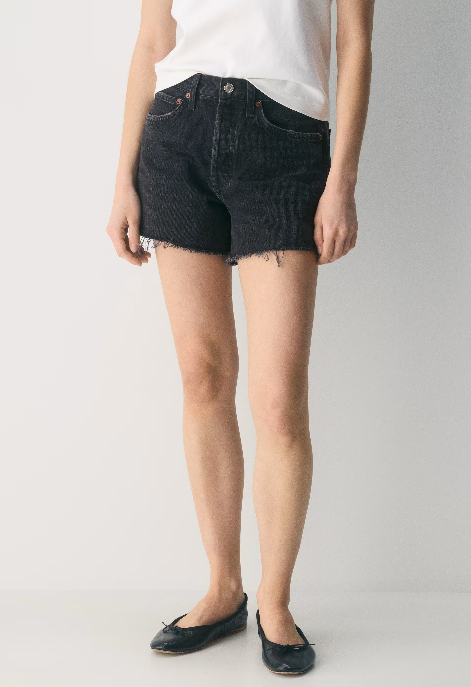 AGOLDE Parker Long Jean Short - FRIGHT