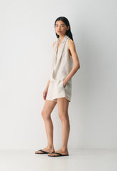 The Lodge Short™ Mini - CruiseLinen™ - UNDYED ECRU