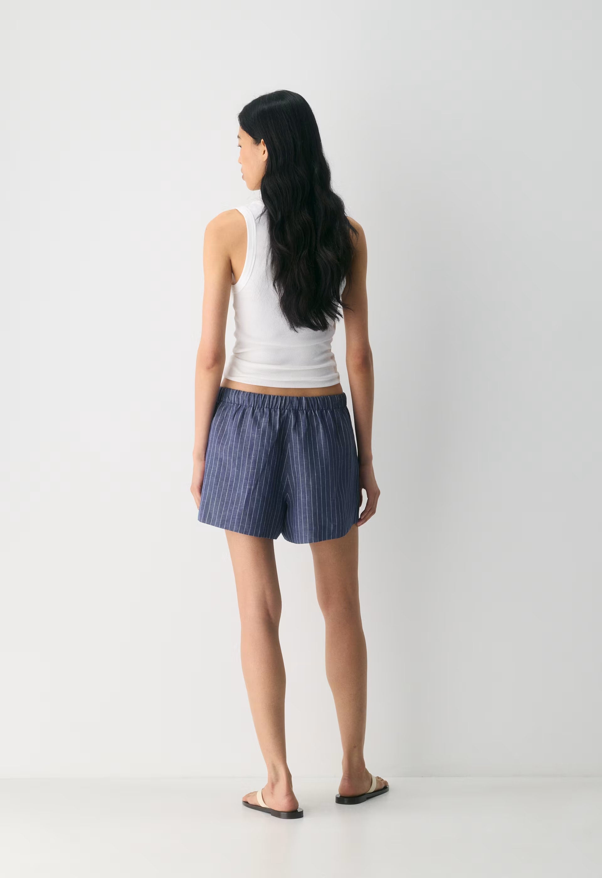 The Lodge Short™ Mini - CruiseLinen™ - SUSAN STRPE HRBR NV/W