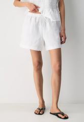 The Lodge Short™ Mid-Thigh - CruiseLinen™ - WHITE