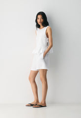 The Lodge Short™ Mid-Thigh - CruiseLinen™ - WHITE