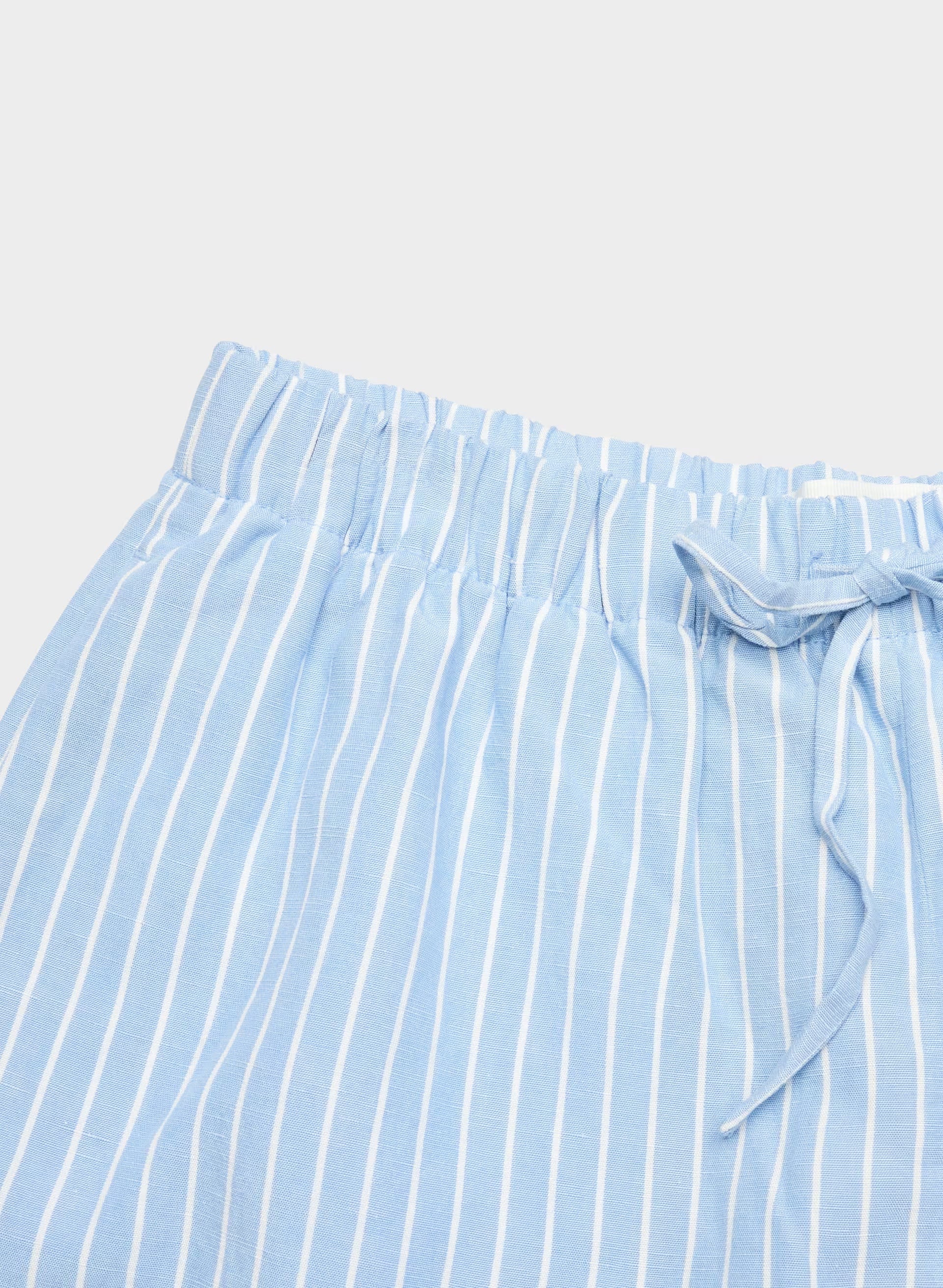 The Lodge Short™ Mid-Thigh - CruiseLinen™ - MITCHELL ST CNFWR B/W