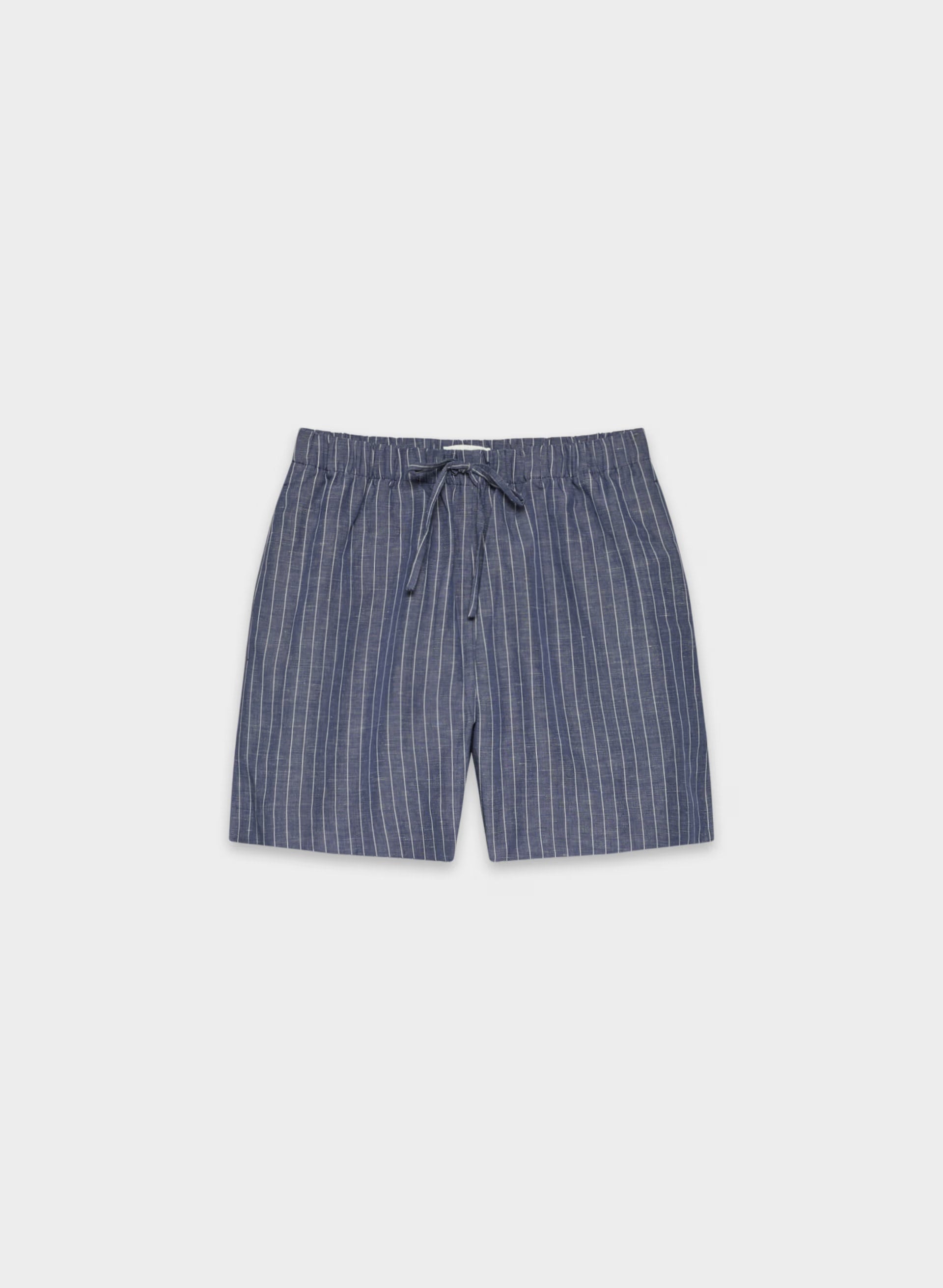 The Lodge Short™ Mid-Thigh - CruiseLinen™ - SUSAN STRPE HRBR NV/W