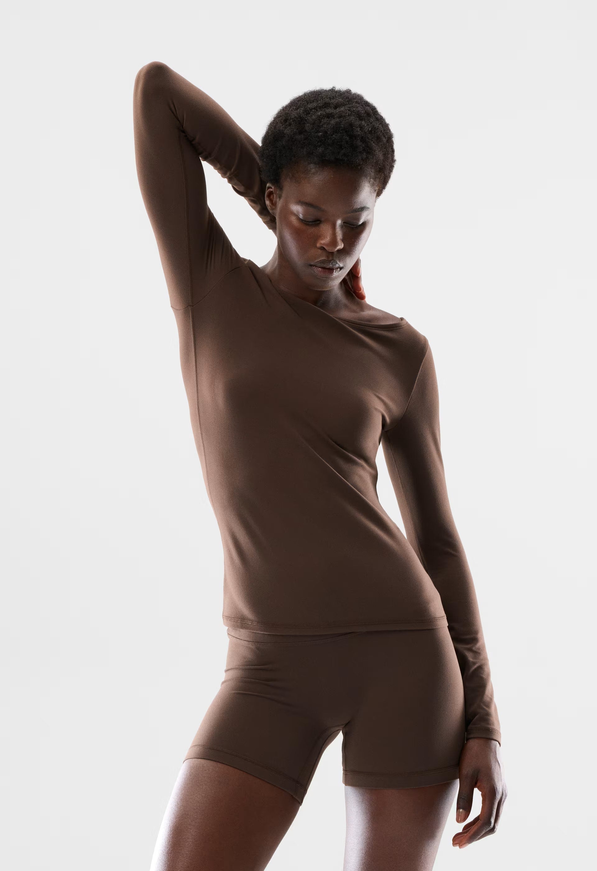 BUTTER Cheeky Infinite Hi-Rise 5 Short - RICH MOCHA BROWN