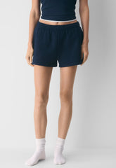 Cozy Sweatfleece Mega Hi-Rise Mini Short - ADMIRAL