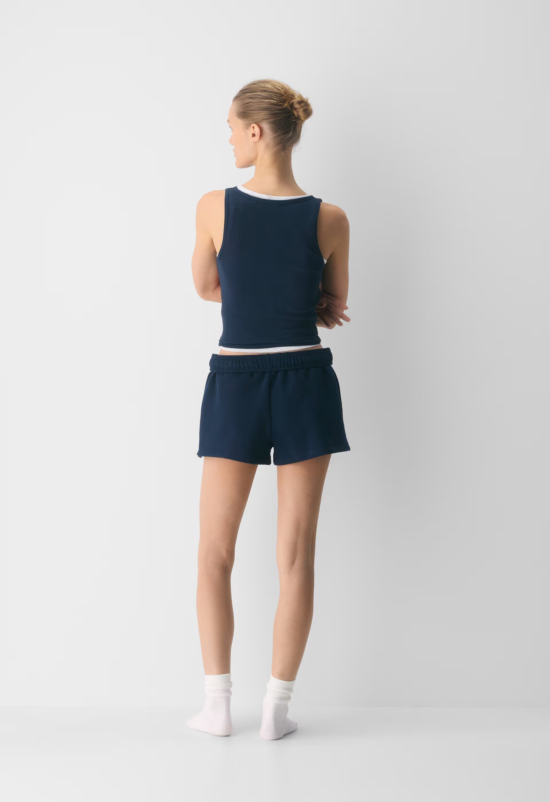Cozy Sweatfleece Mega Hi-Rise Mini Short - ADMIRAL