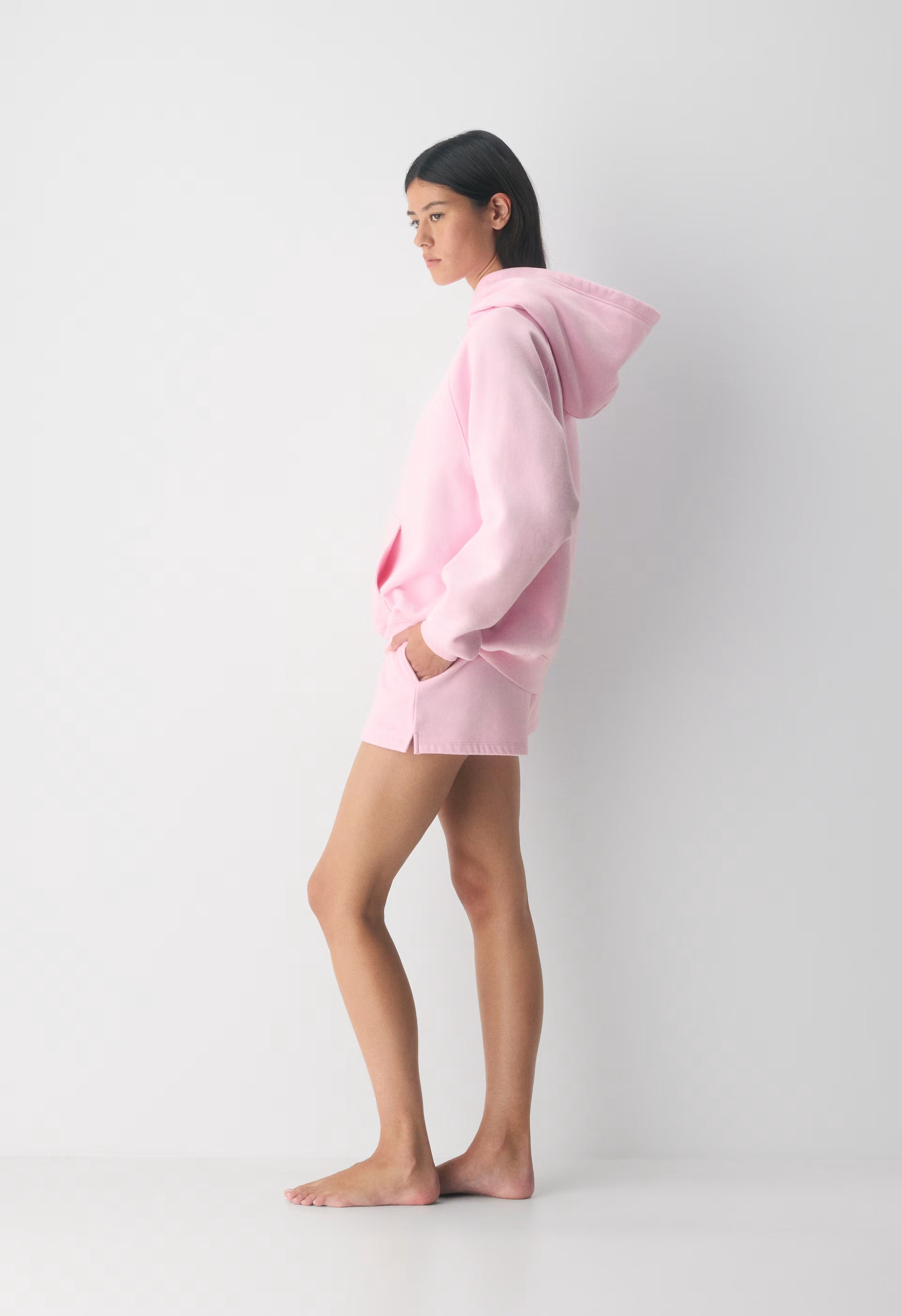 Cozy Sweatfleece Mega Hi-Rise Mini Short - MILKSHAKE PINK