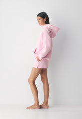 Cozy Sweatfleece Mega Hi-Rise Mini Short - MILKSHAKE PINK