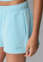 Cozy Sweatfleece Mega Hi-Rise Mini Short - PANORAMA BLUE