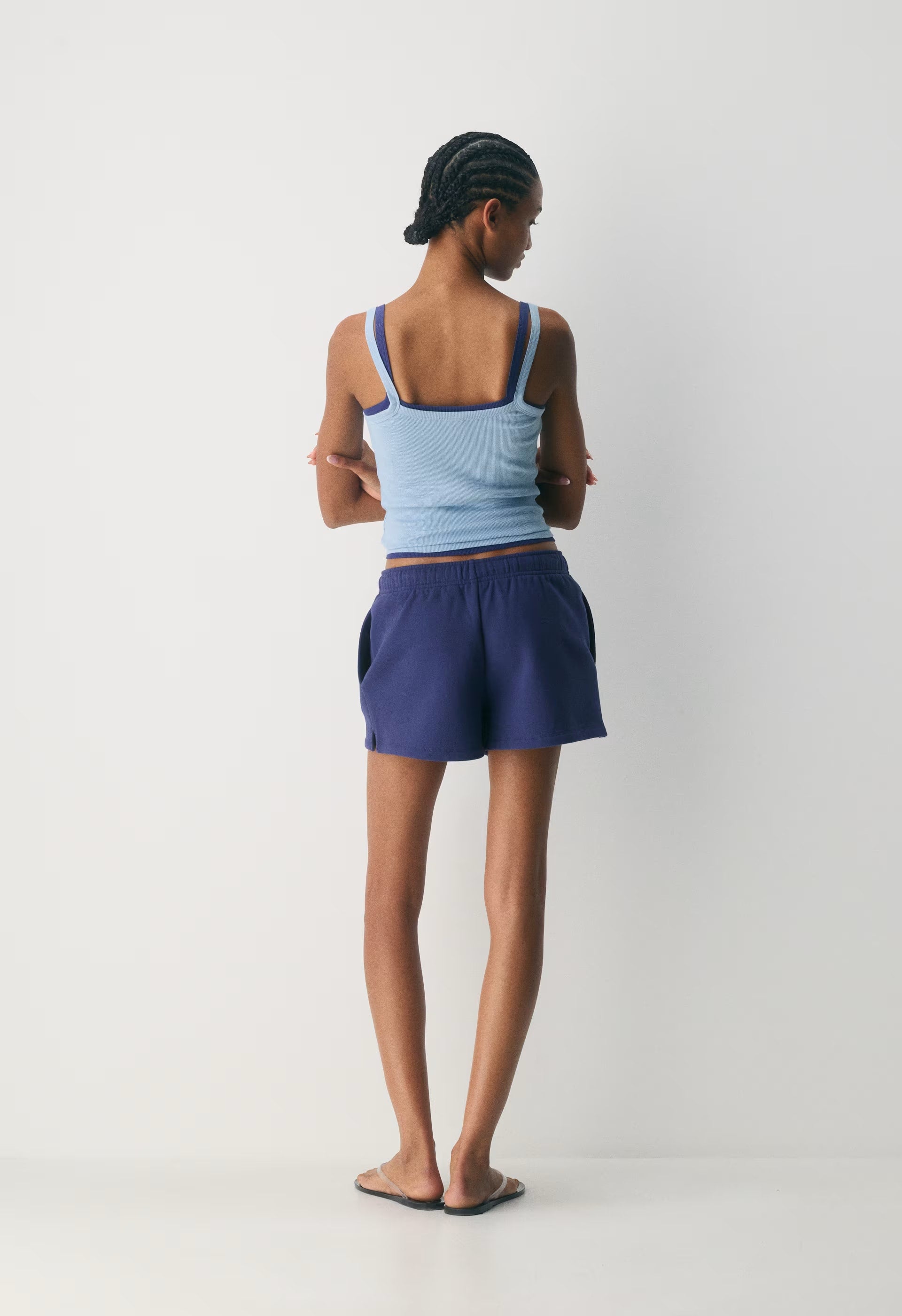 Cozy Sweatfleece Mega Hi-Rise Mini Short - HARBOUR NAVY