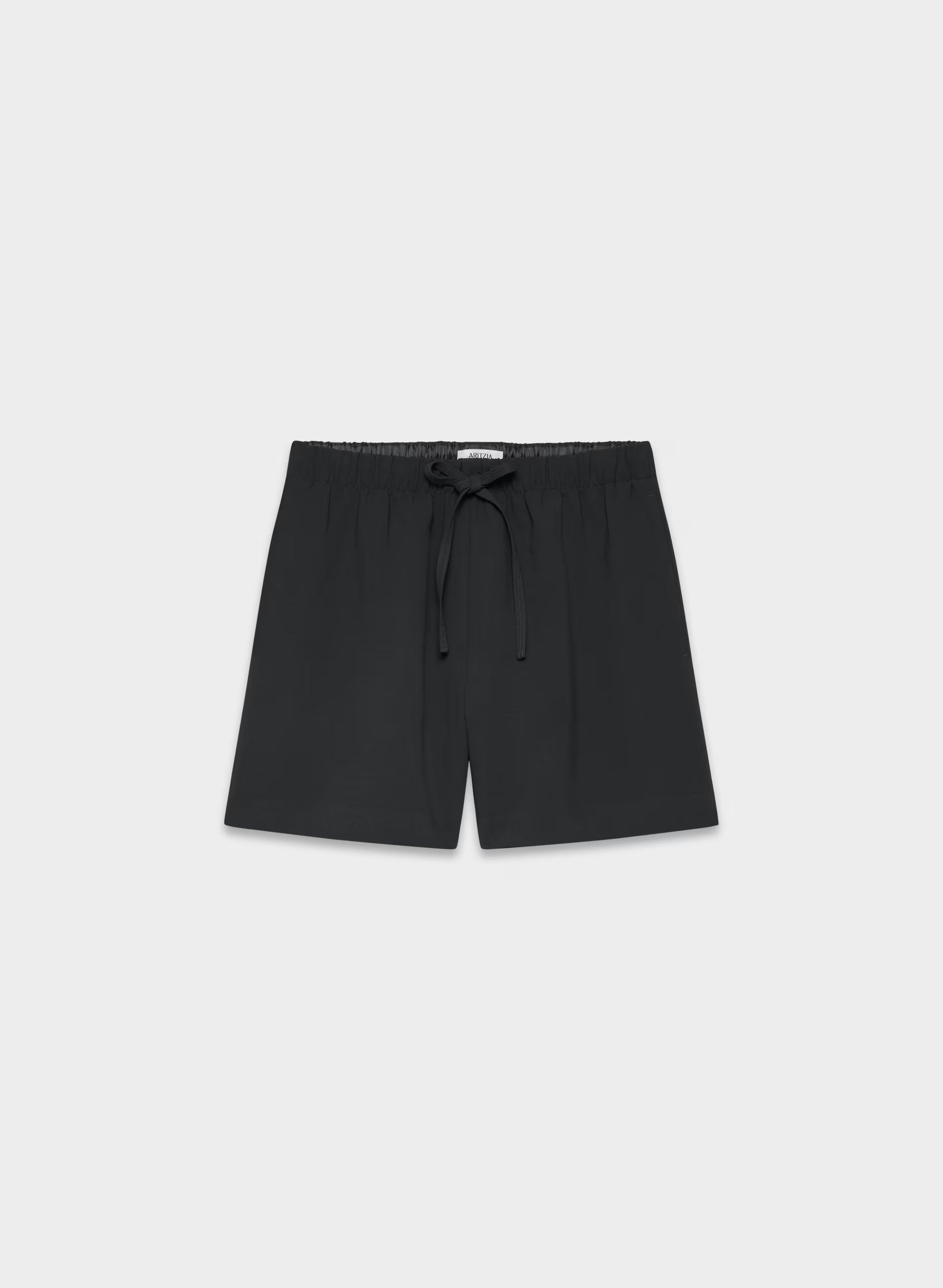 The Lodge Short™ Mid-Thigh - Crepette™ - BLACK