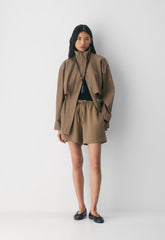 The Lodge Short™ Mid-Thigh - Crepette™ - FOLIO TAUPE