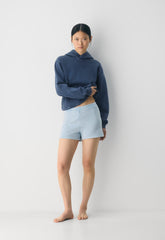 Cozy Sweatfleece Perfect Hi-Rise Mini Short - NO-STRESS BEACH BLUE