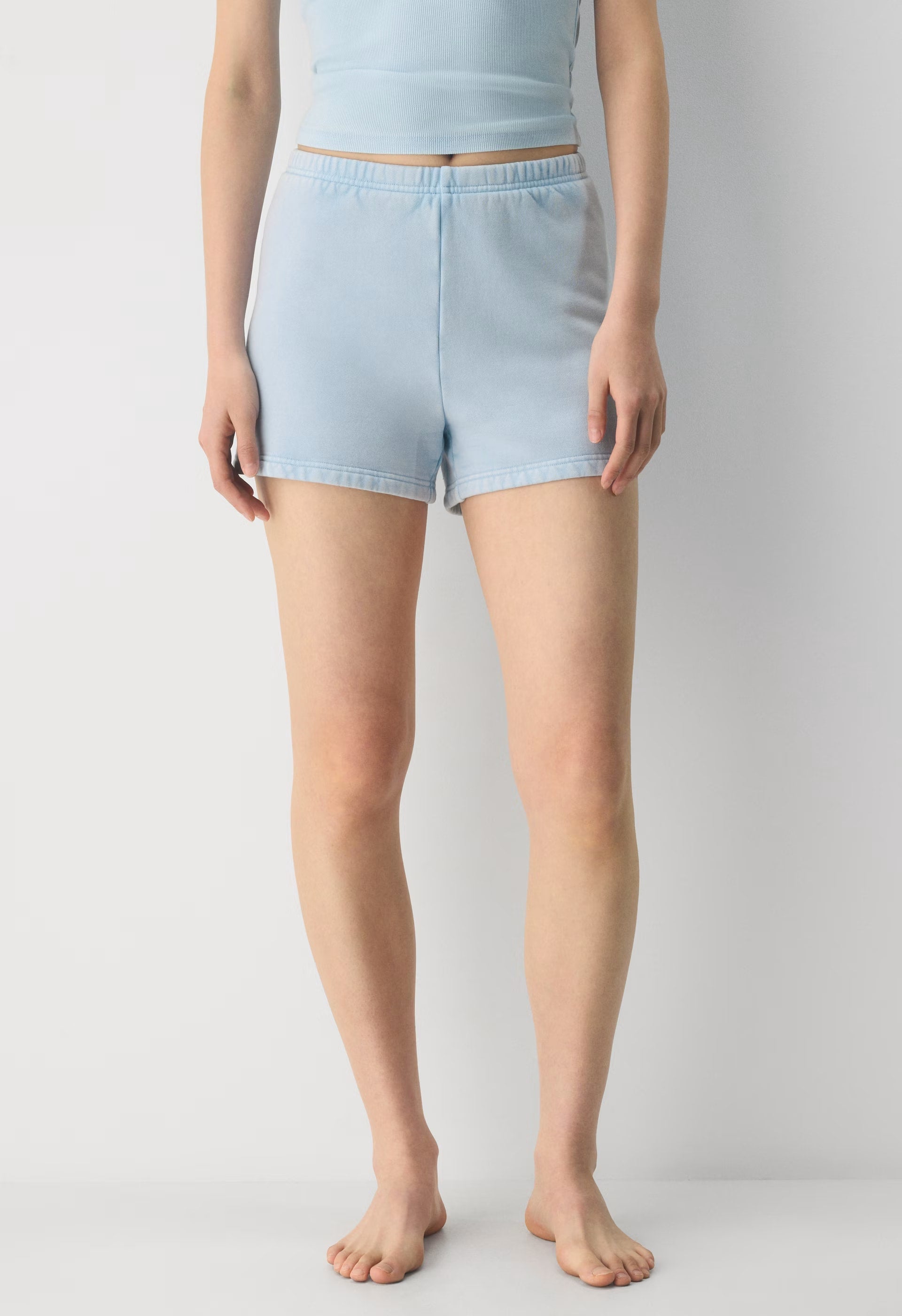 Cozy Sweatfleece Perfect Hi-Rise Mini Short - NO-STRESS BEACH BLUE