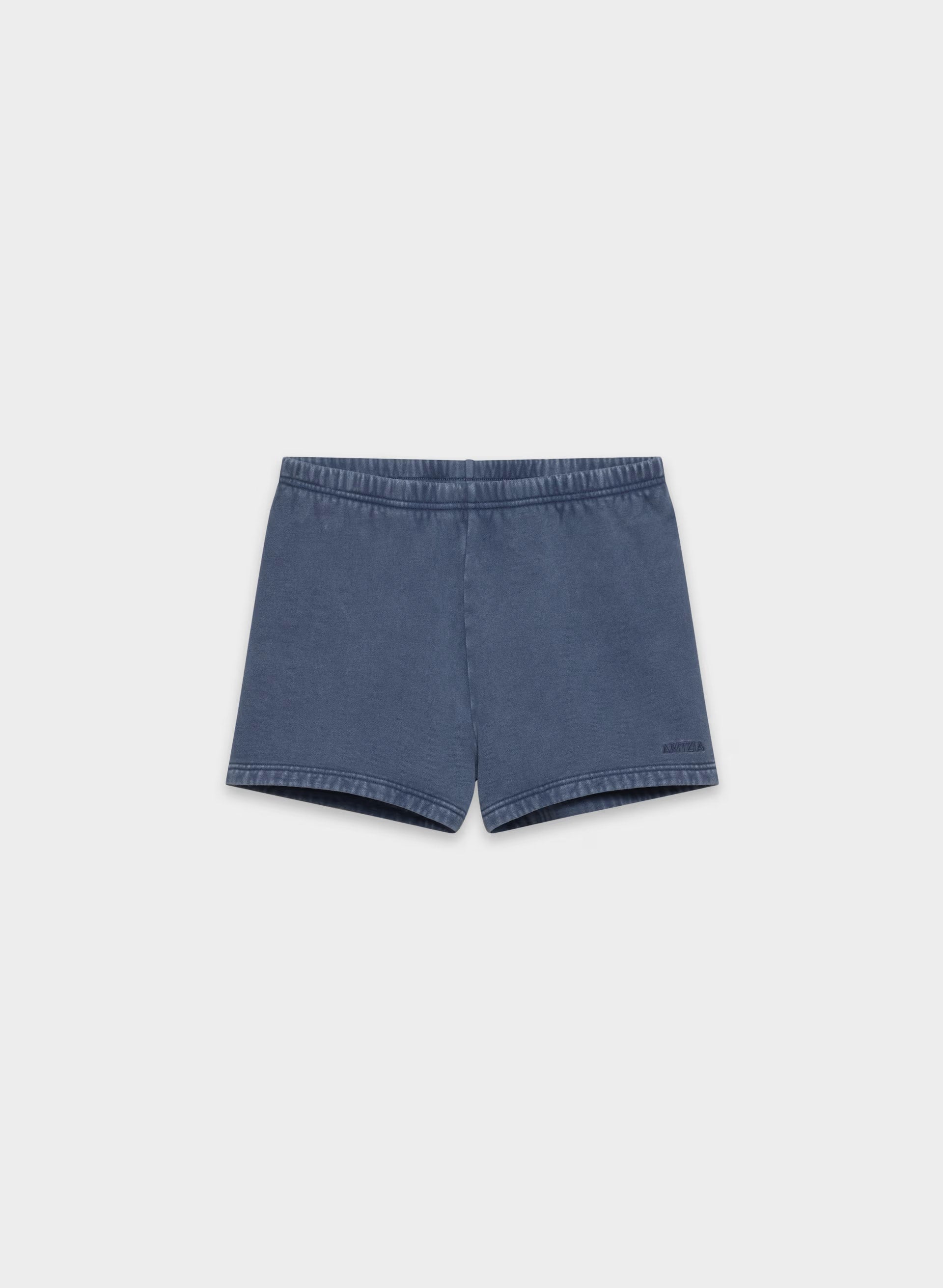 Cozy Sweatfleece Perfect Hi-Rise Mini Short - NO-STRESS MEDIUM BLUE