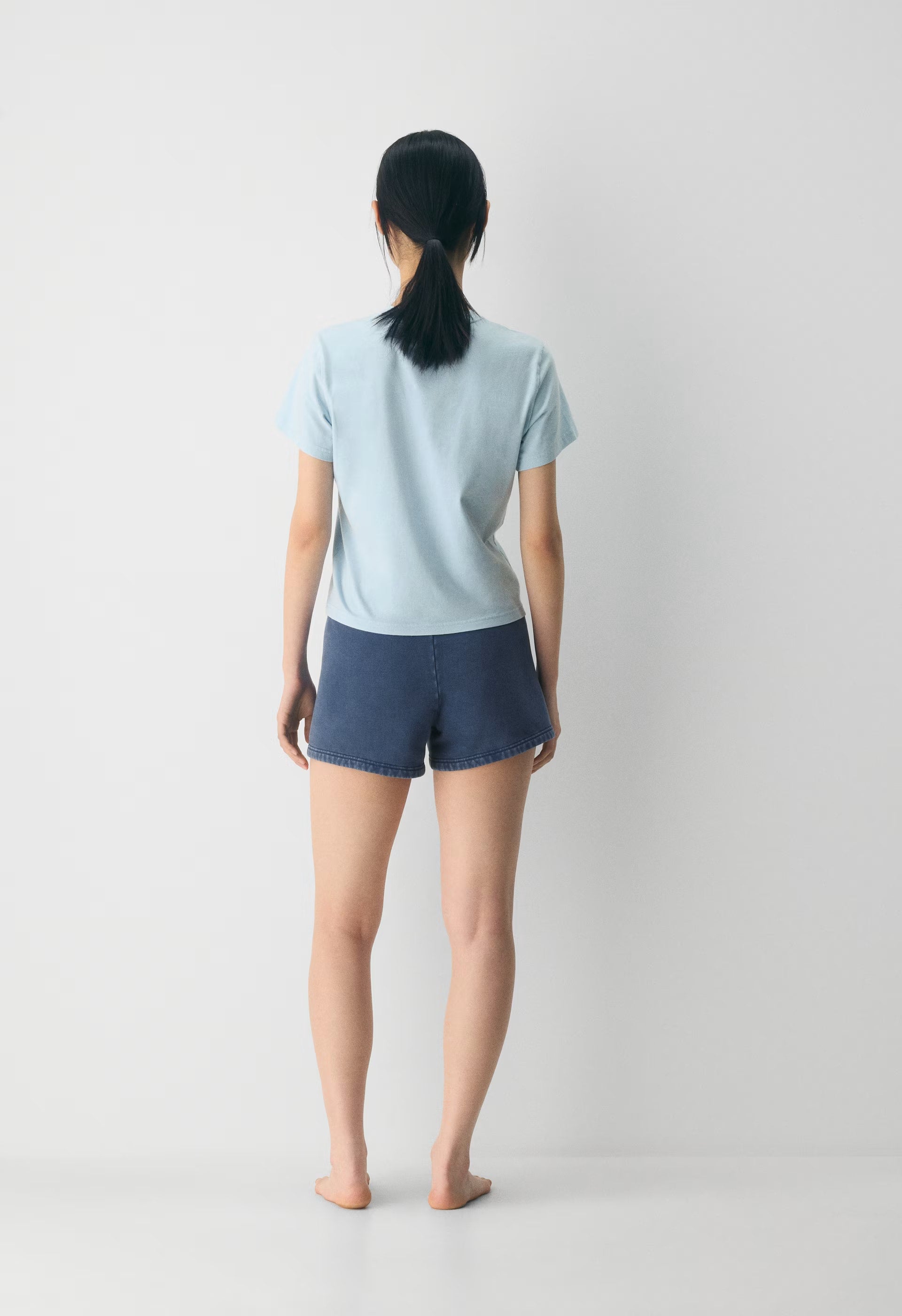 Cozy Sweatfleece Perfect Hi-Rise Mini Short - NO-STRESS MEDIUM BLUE
