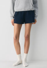 Cozy Sweatfleece Boyfriend Lo-Rise Mini Short - ADMIRAL