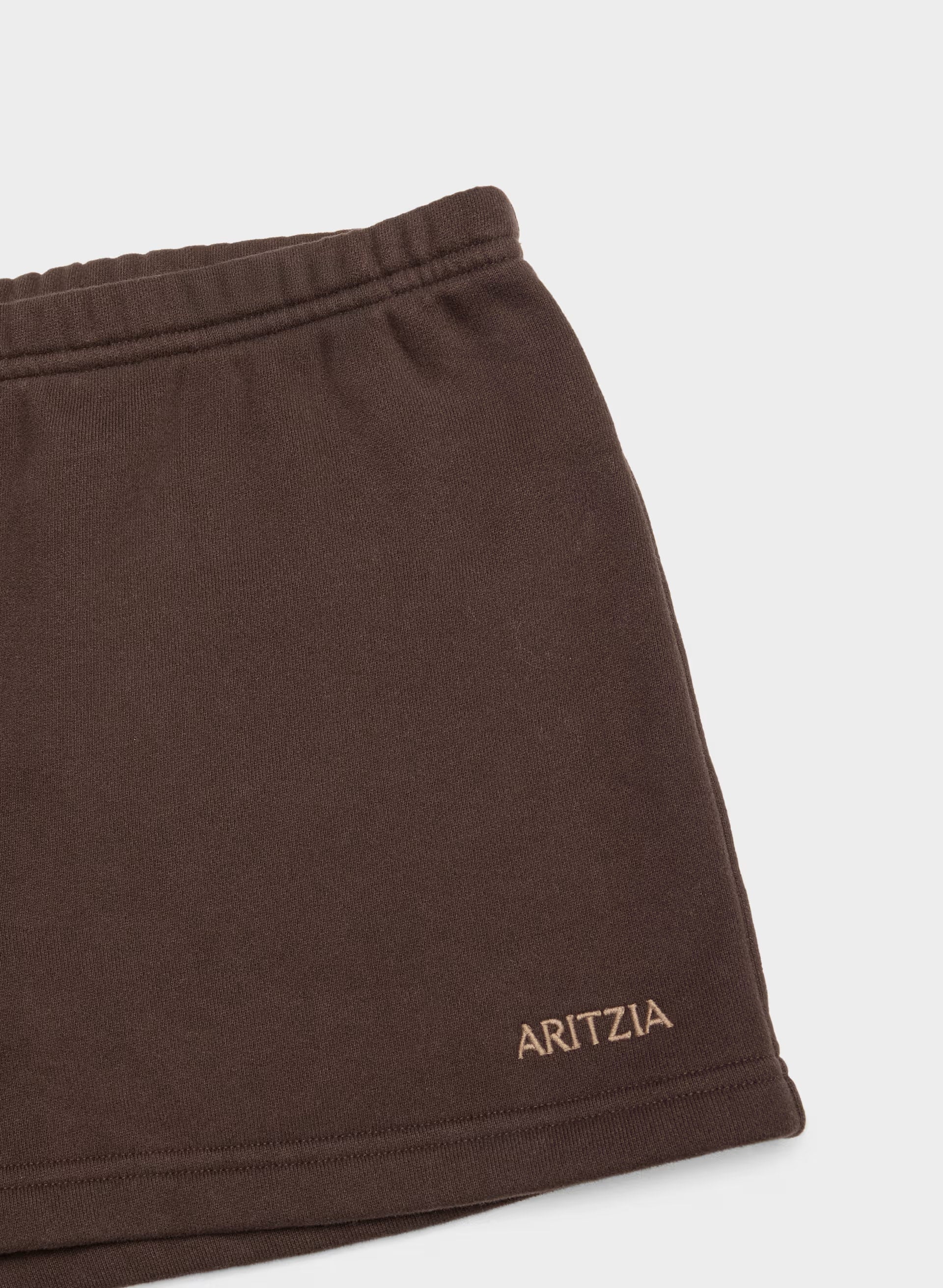 Cozy Sweatfleece Boyfriend Lo-Rise Mini Short - RICH MOCHA BROWN