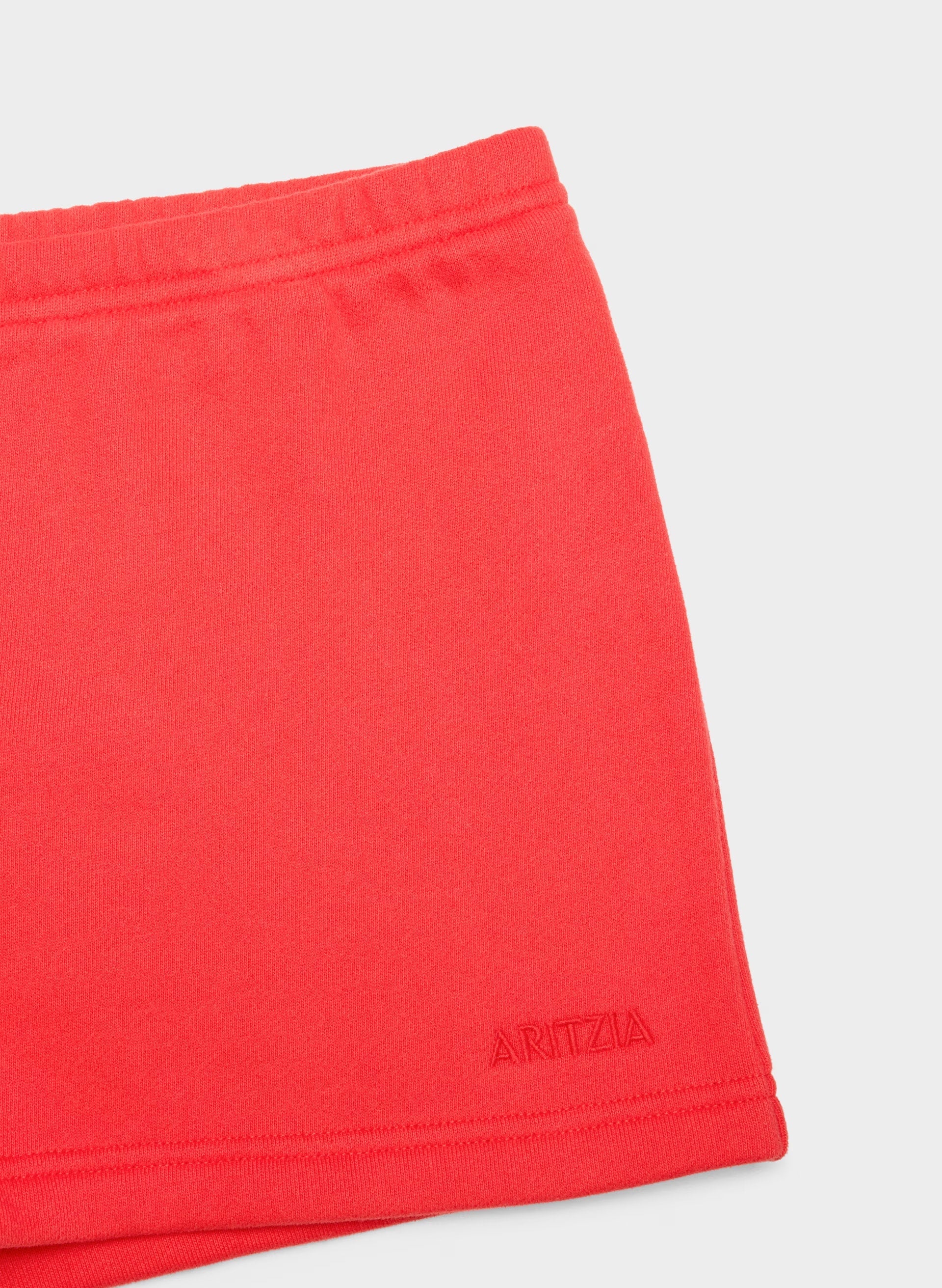 Cozy Sweatfleece Boyfriend Lo-Rise Mini Short - CHERRYBOMB RED