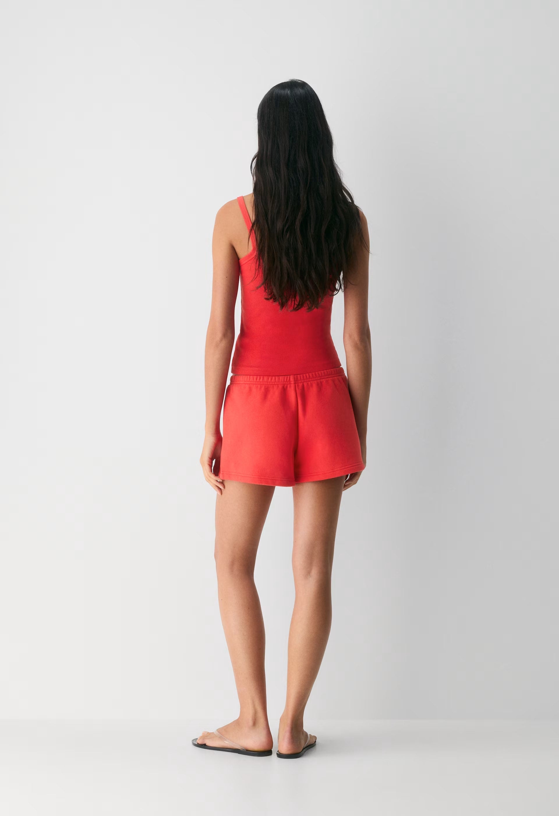Cozy Sweatfleece Boyfriend Lo-Rise Mini Short - CHERRYBOMB RED